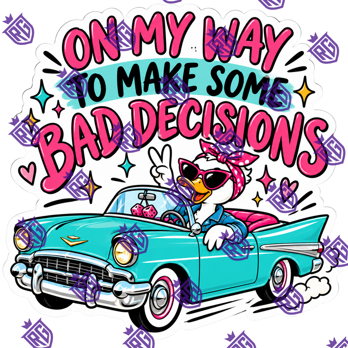 On my way to make bad decisions acrylic blank