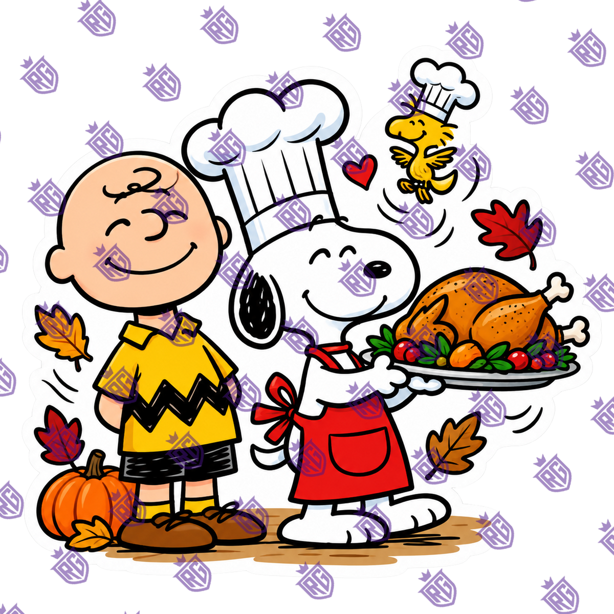 Snoopy Charlie Turkey Acrylic Blank