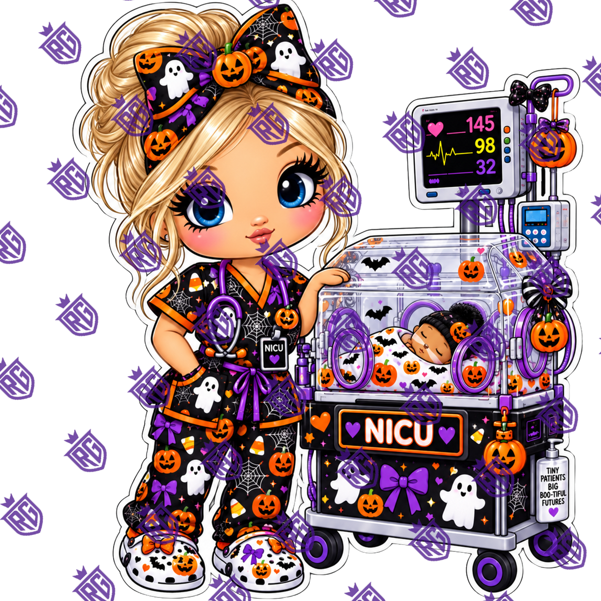 Halloween NICU acrylic Blank