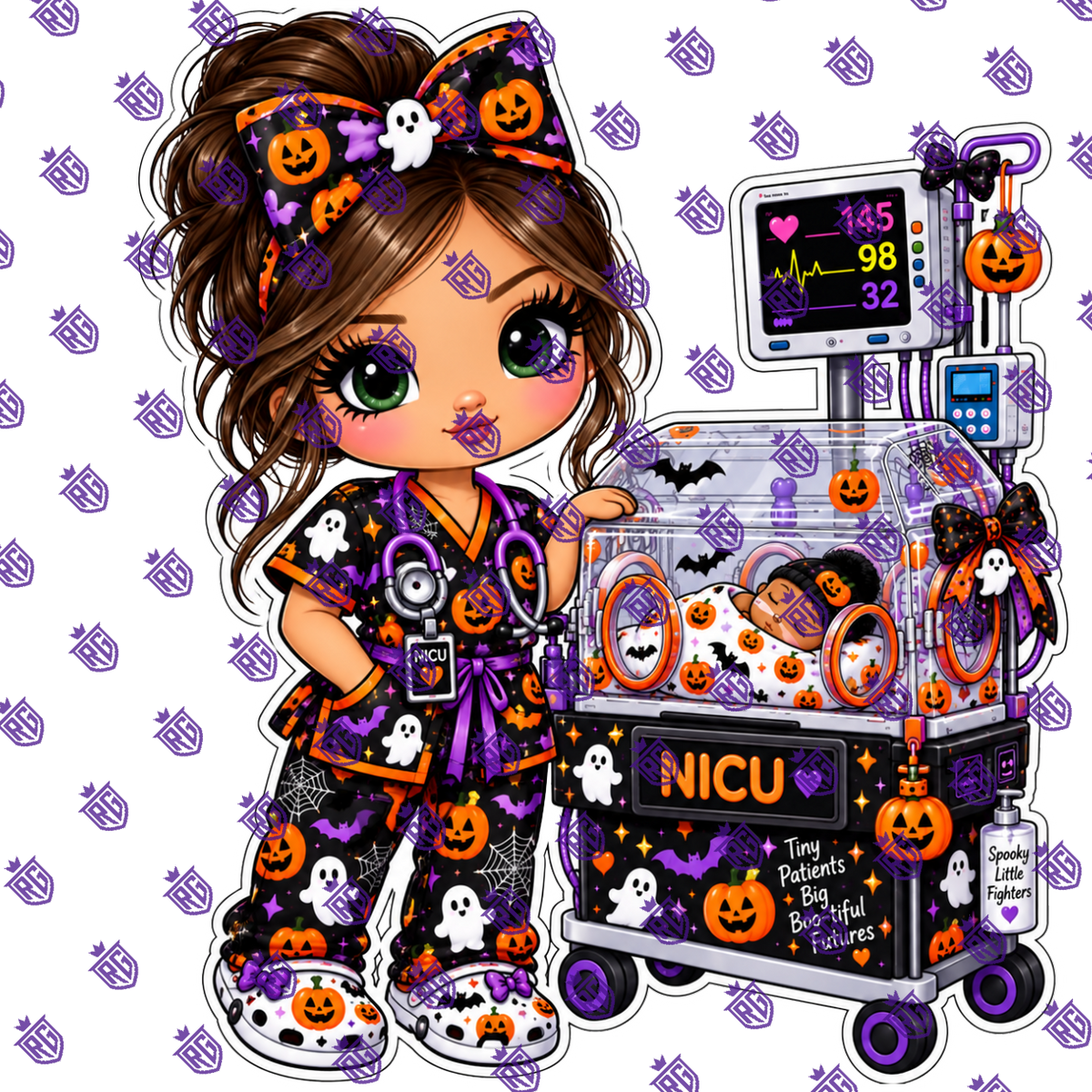 Halloween NICU acrylic Blank