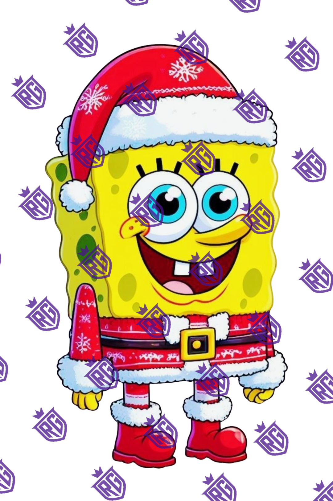 Christmas SpongeBob Acrylic blank