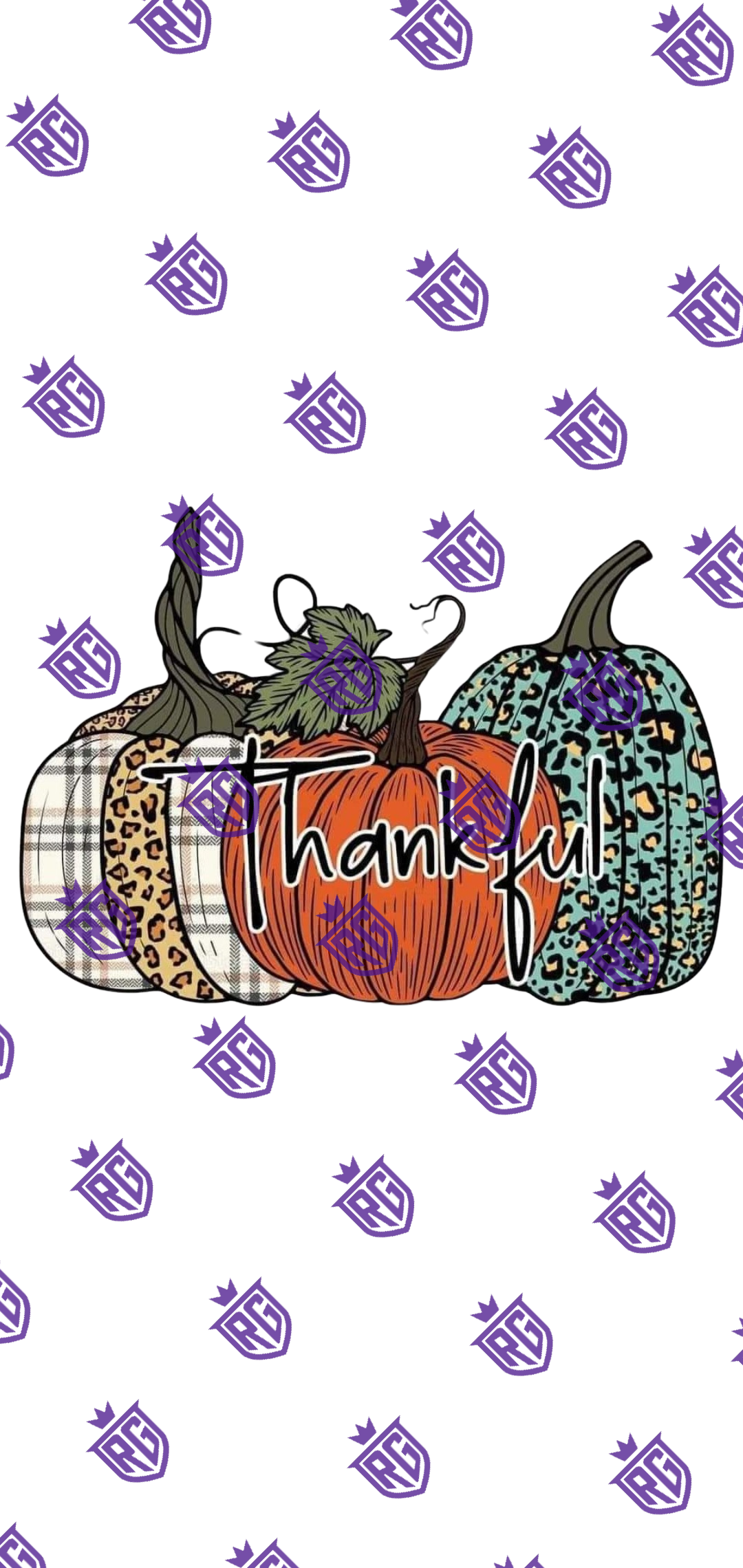 Thankful Pumpkins Acrylic blank