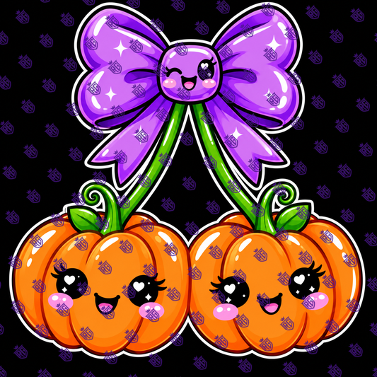 Pumpkin Cherries Acrylic Blank