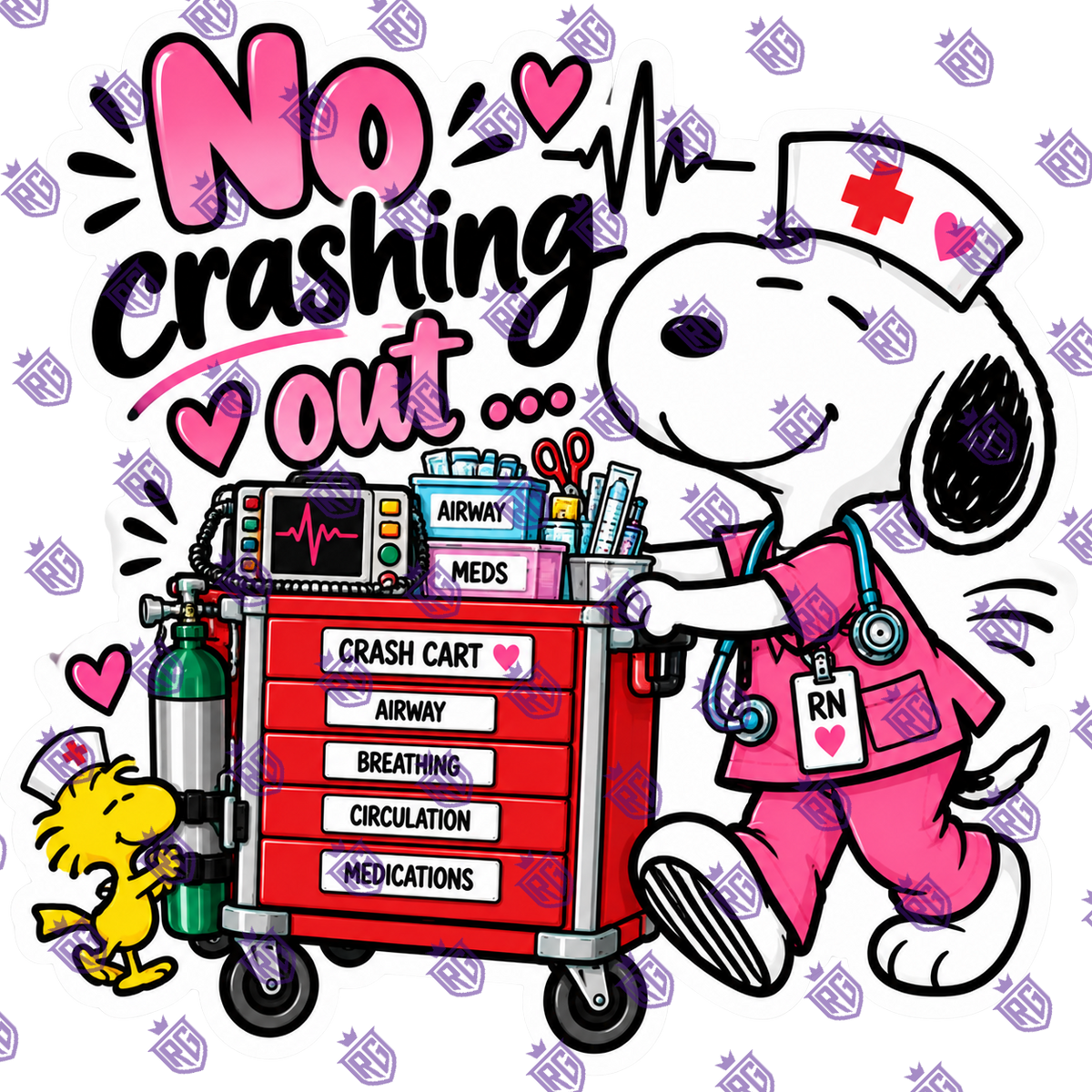 No Crash Out Acrylic Blank