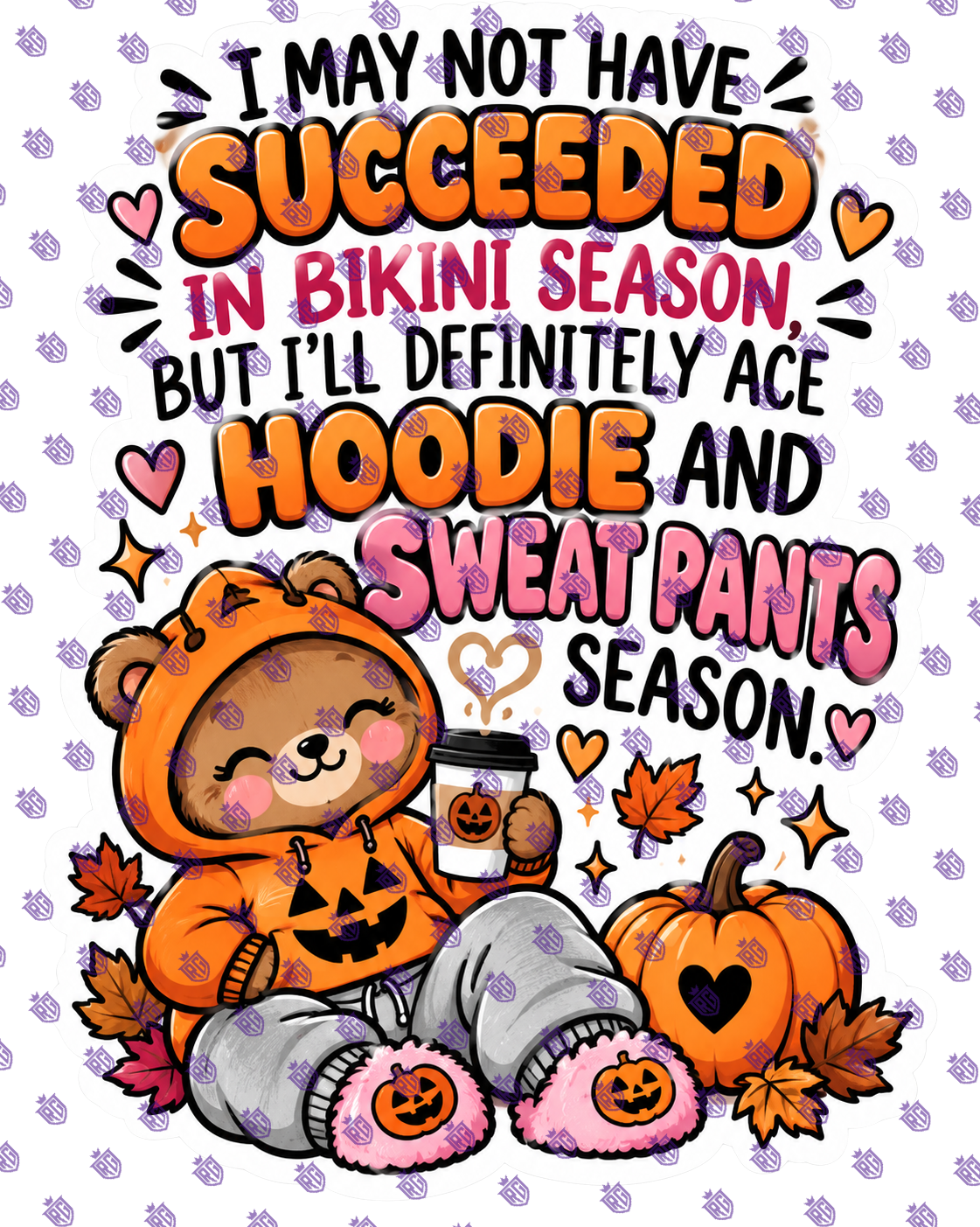 Hoodie and sweatpants acrylic blank
