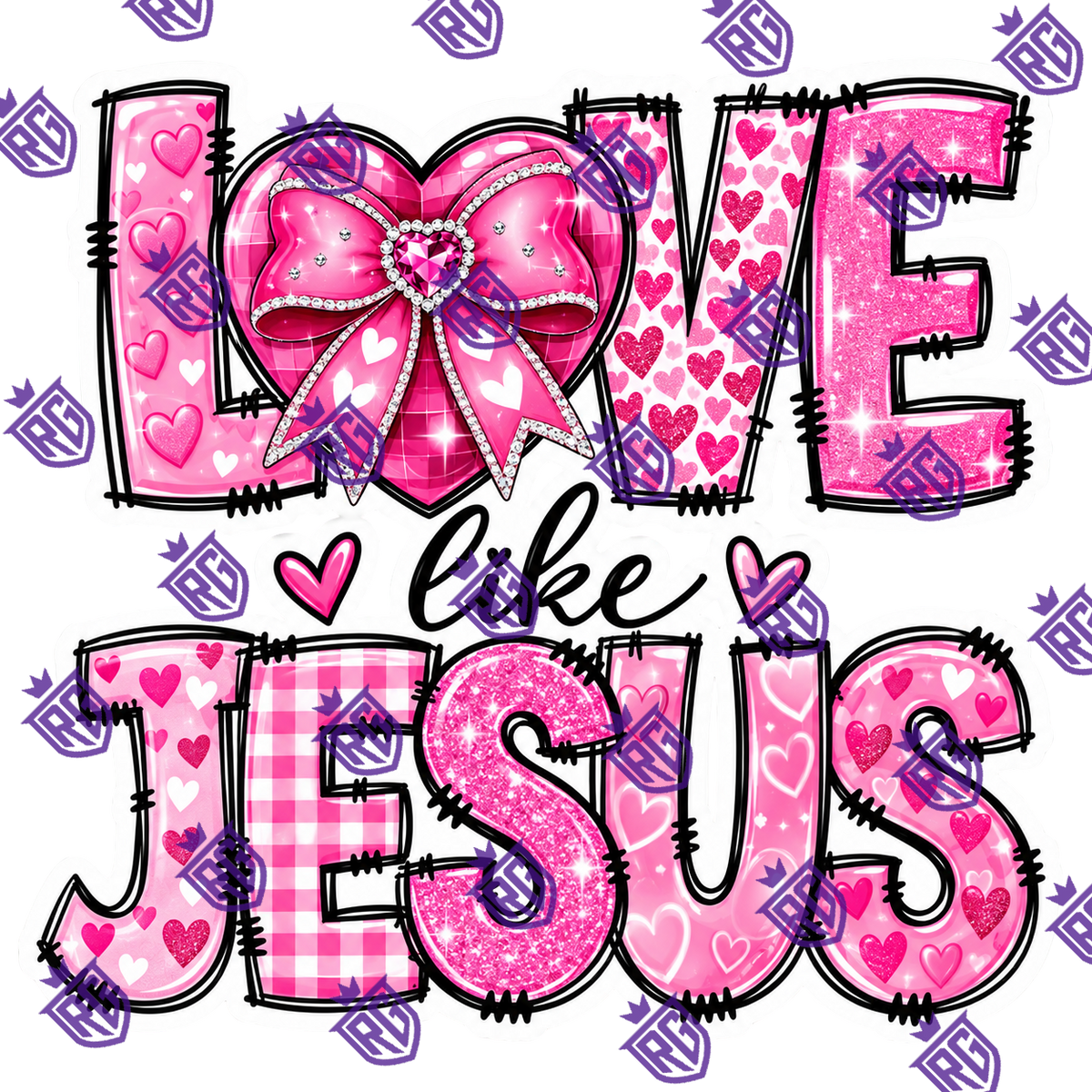 Love like Jesus acrylic blank