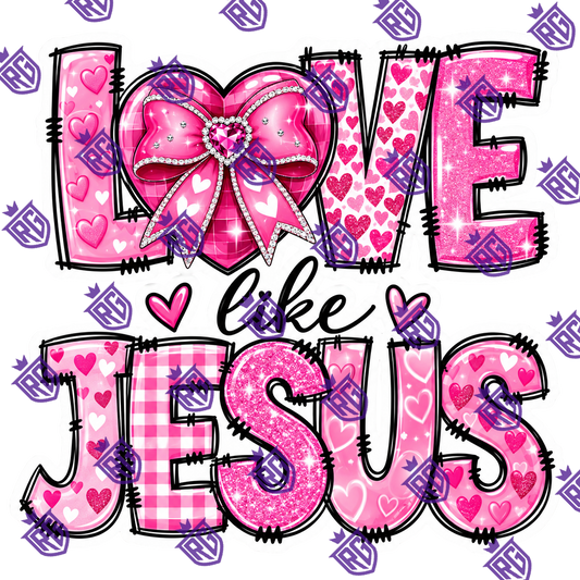 Love like Jesus acrylic blank