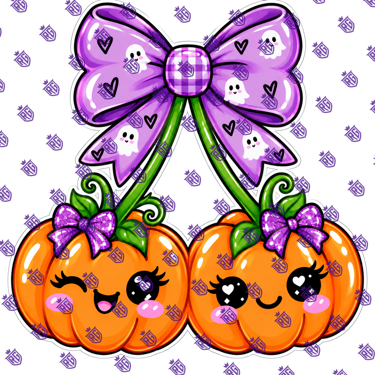 Pumpkin Cherries Acrylic Blank
