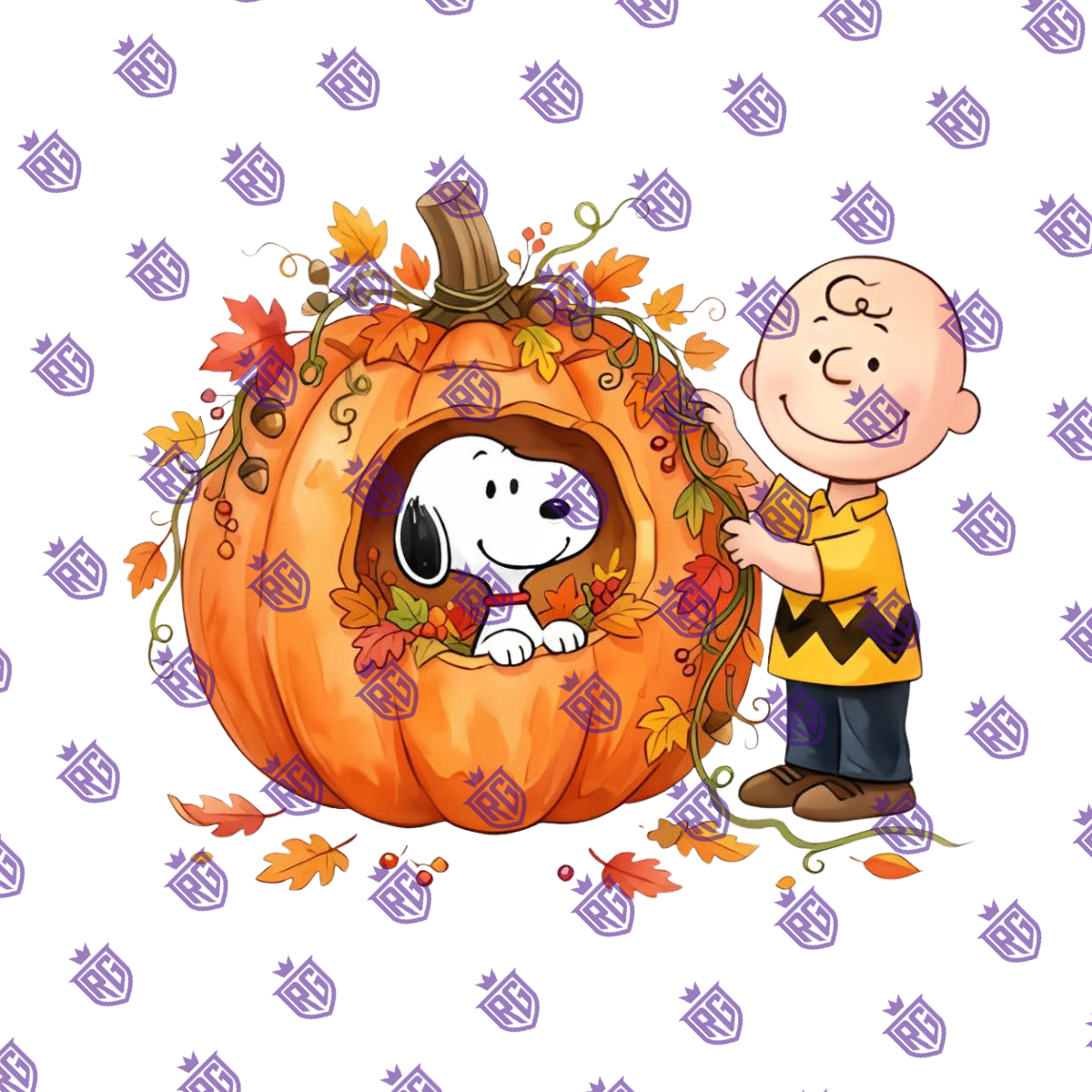 Charlie snoopy Pumpkin house acrylic blank