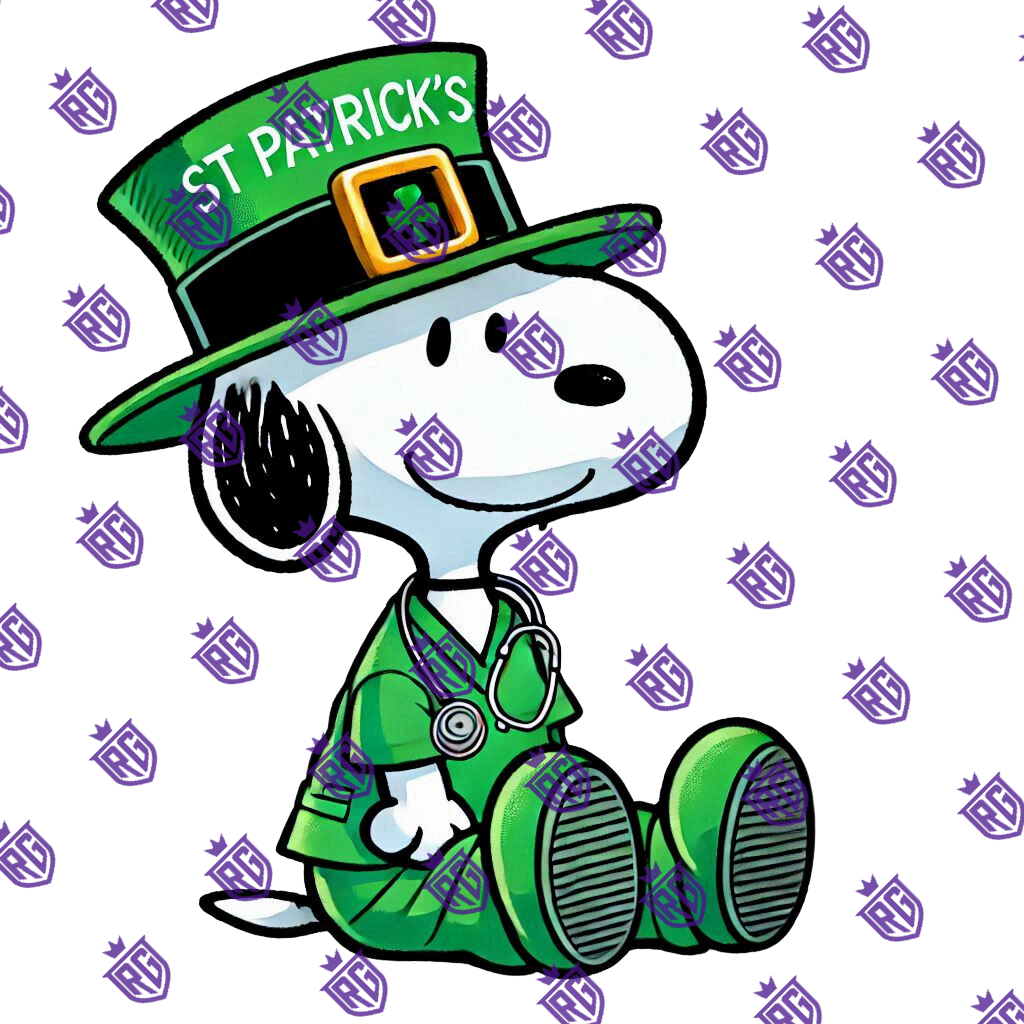 ST. Patricks Acrylic Blank With Decals