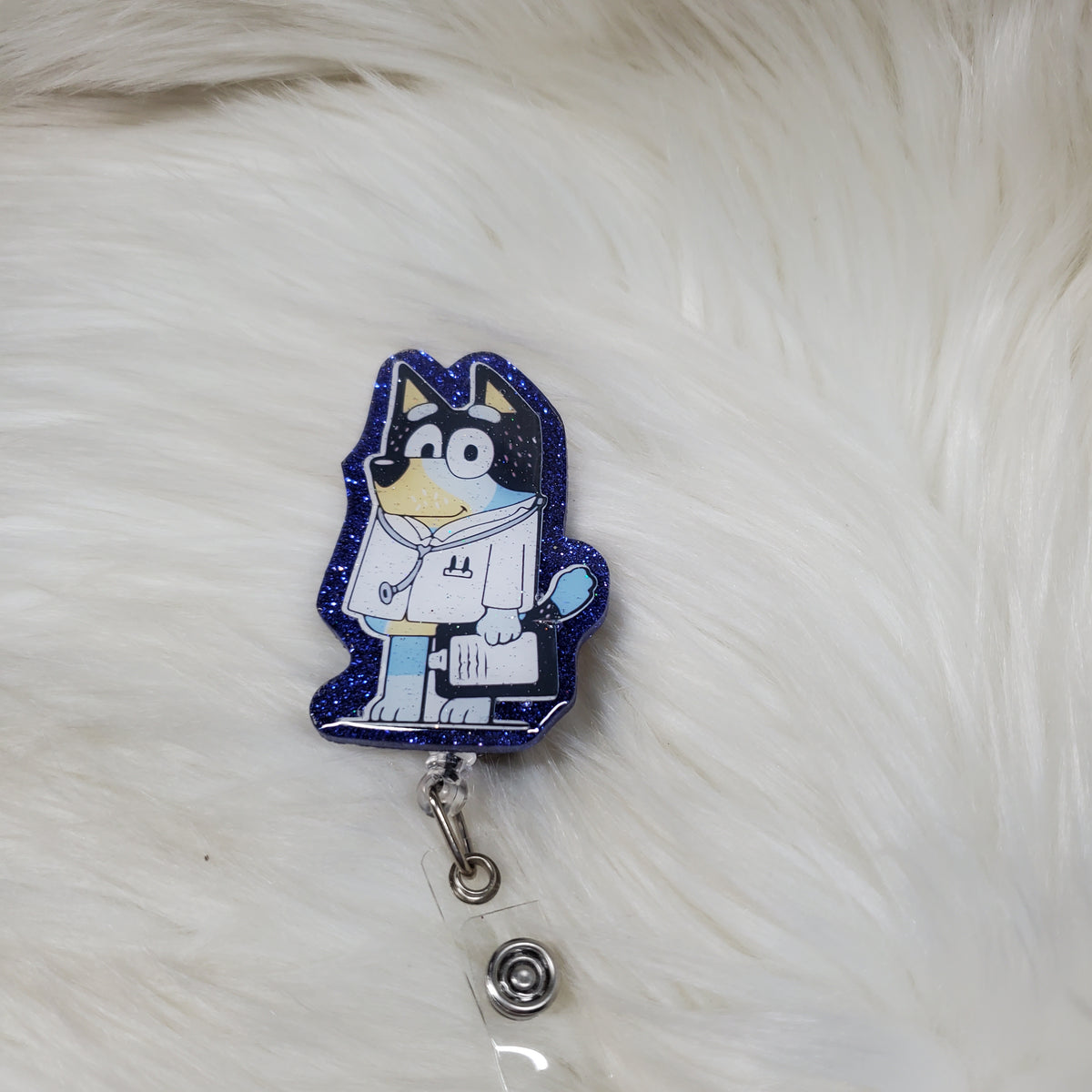 Dr Bluey Badge Reel