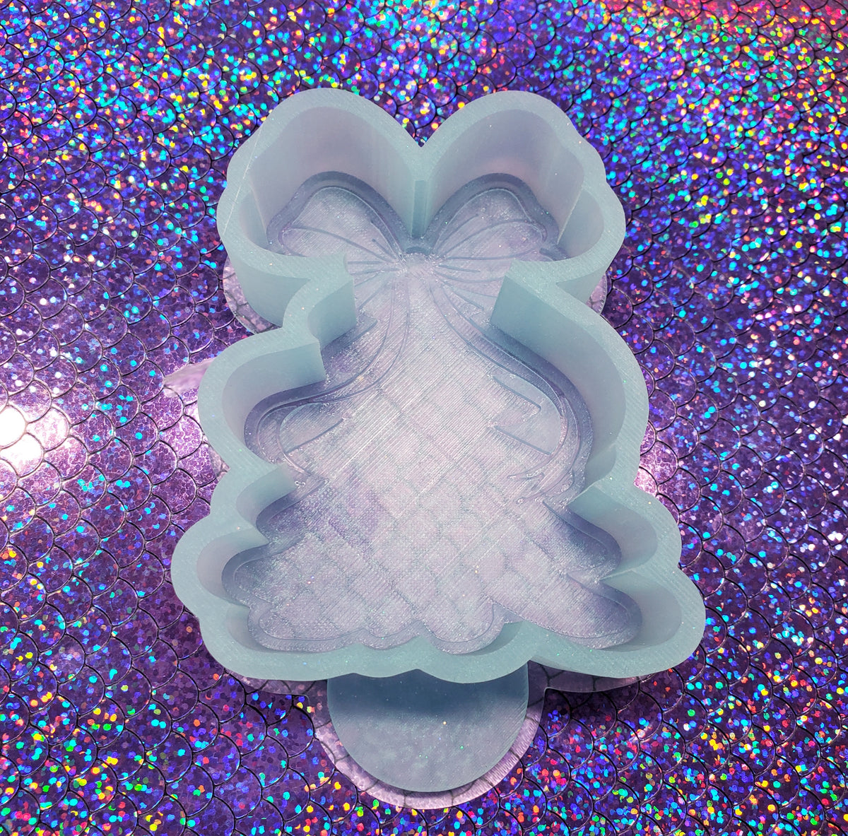 Christmas Tree Bow Freshie Silicone Mold