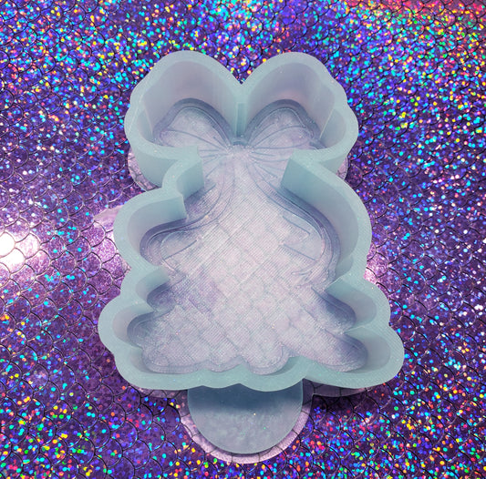 Christmas Tree Bow Freshie Silicone Mold