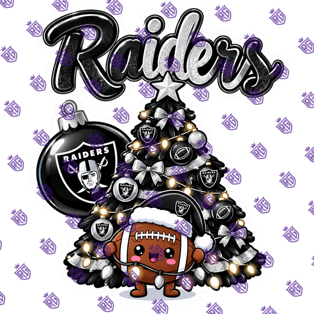 Christmas Football acrylic blank