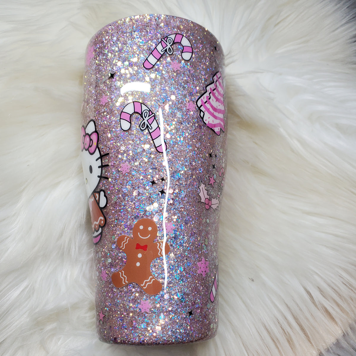Gingerbread Girl Christmas Hk Epoxy Tumbler Ready to Ship
