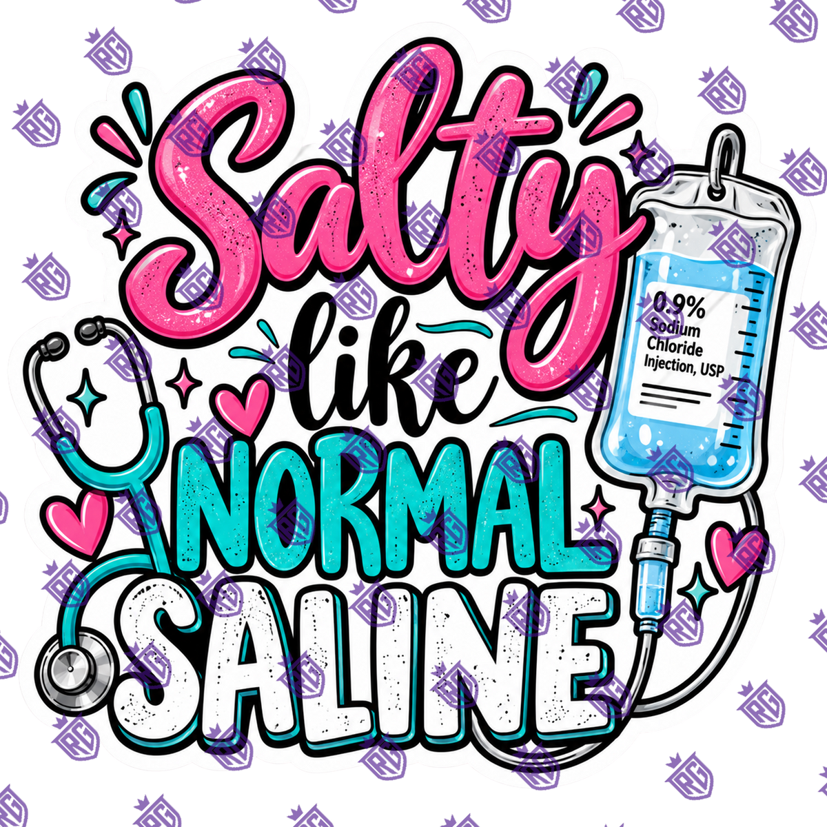 Salty Like Normal Saline Acrylic Blank