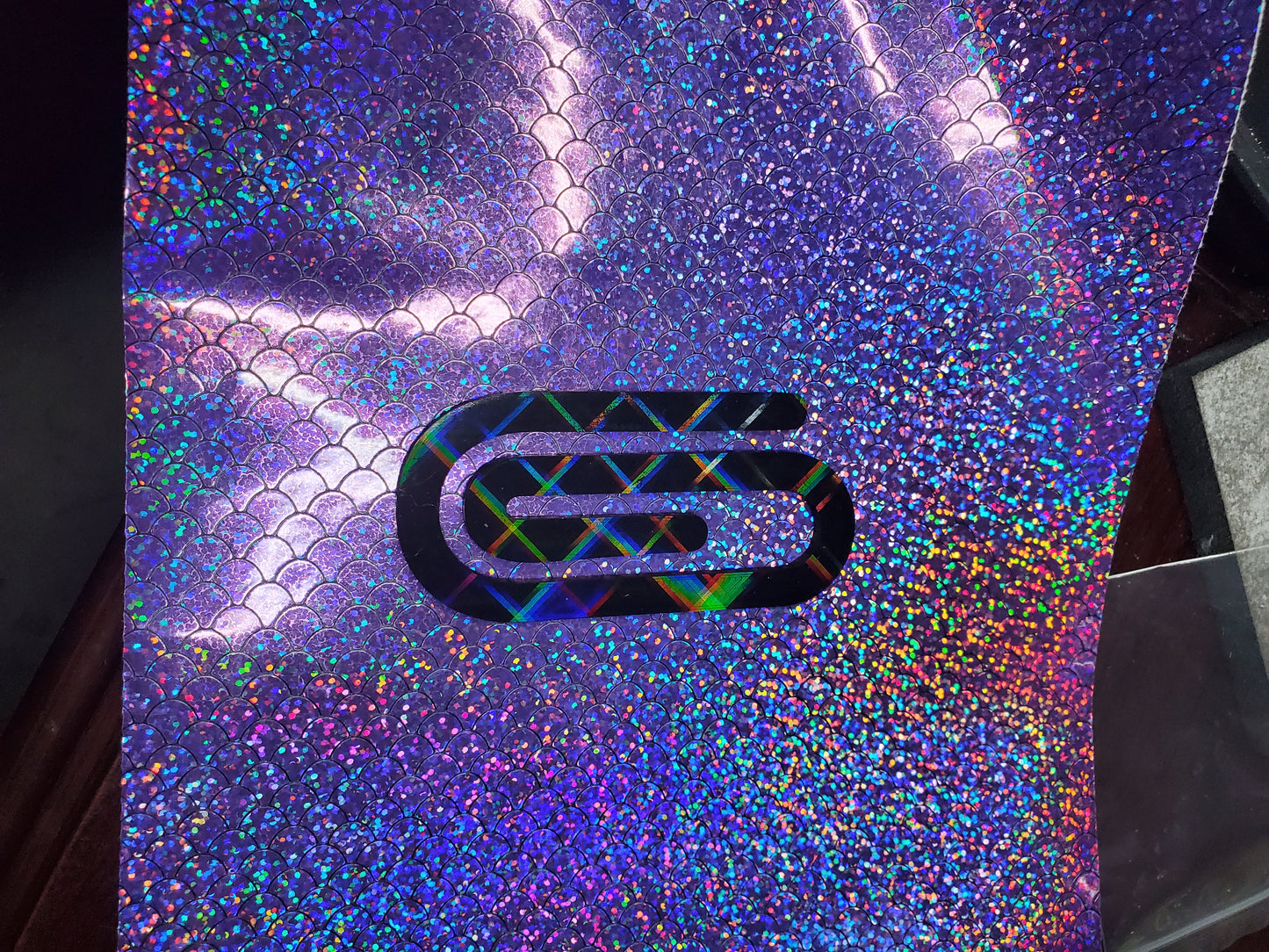 Jumbo Holographic Paper Clip/Bookmark