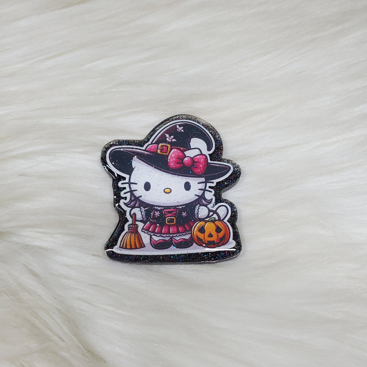 Halloween Hk Broom Badge Reel