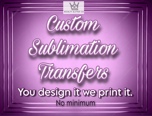 Custom sublimation transfer